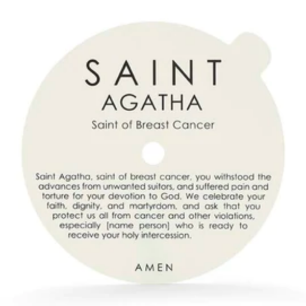 Saint Agatha Saint of Breast Cancer