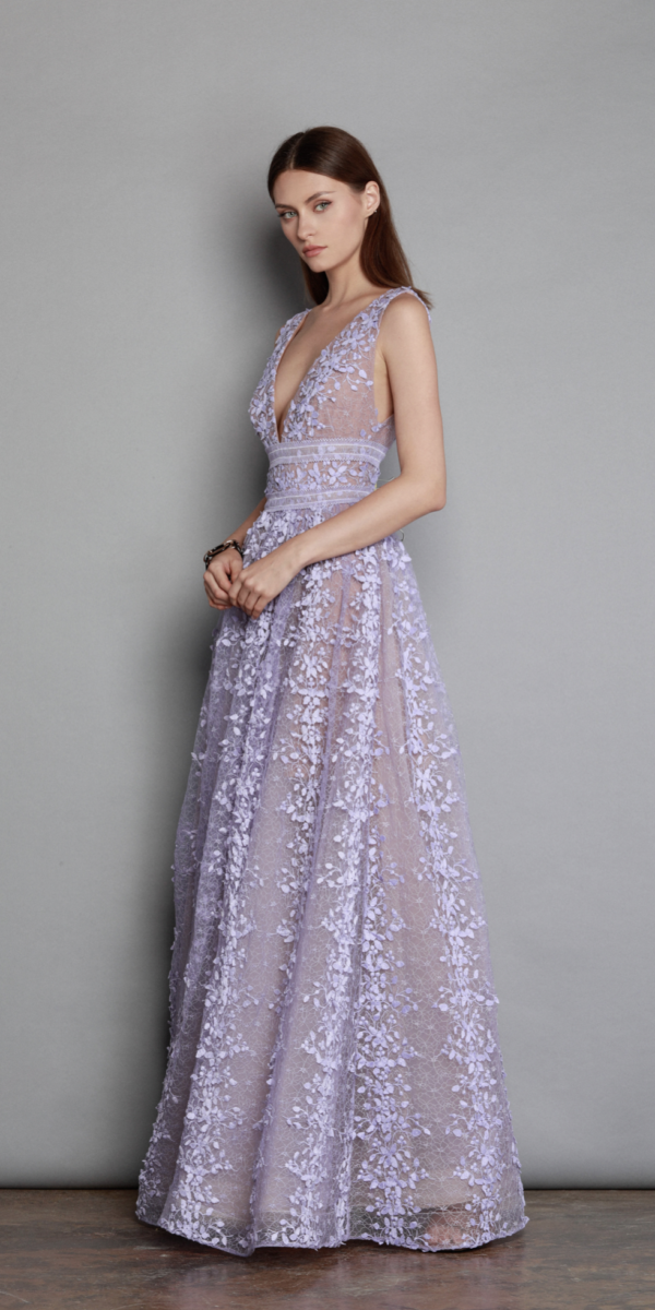 Megan Lavender Maxi Dress