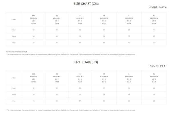 bronx and banco size guide