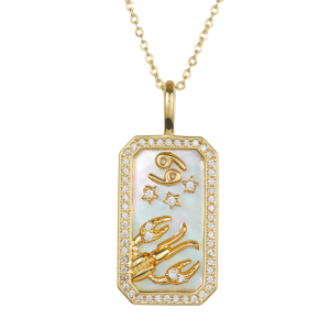 Zodiac Amulet Necklace-Cancer