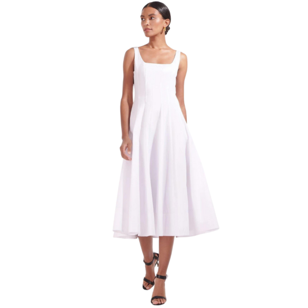 Wells Dress in White