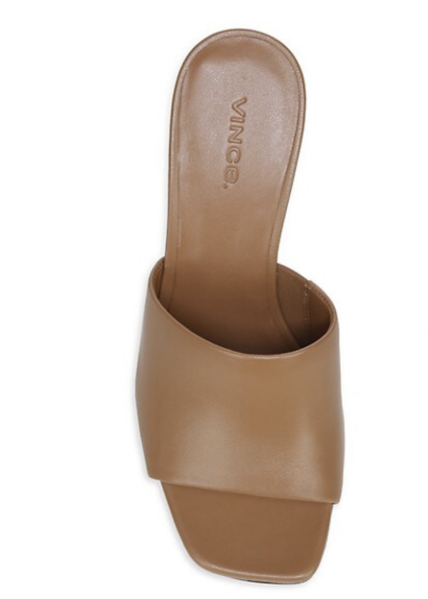 Pia Leather Wedge Sandals