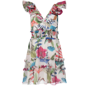 Zamia Flutter Sleeve Mini Dress