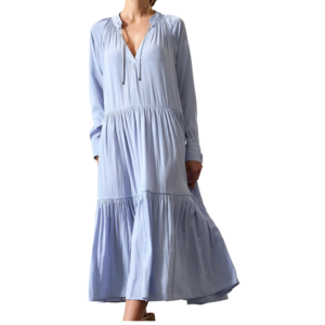 The Alana Dress in zen blue