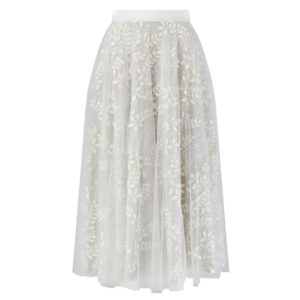 Midi Skirt - Snowwhite Embroidery