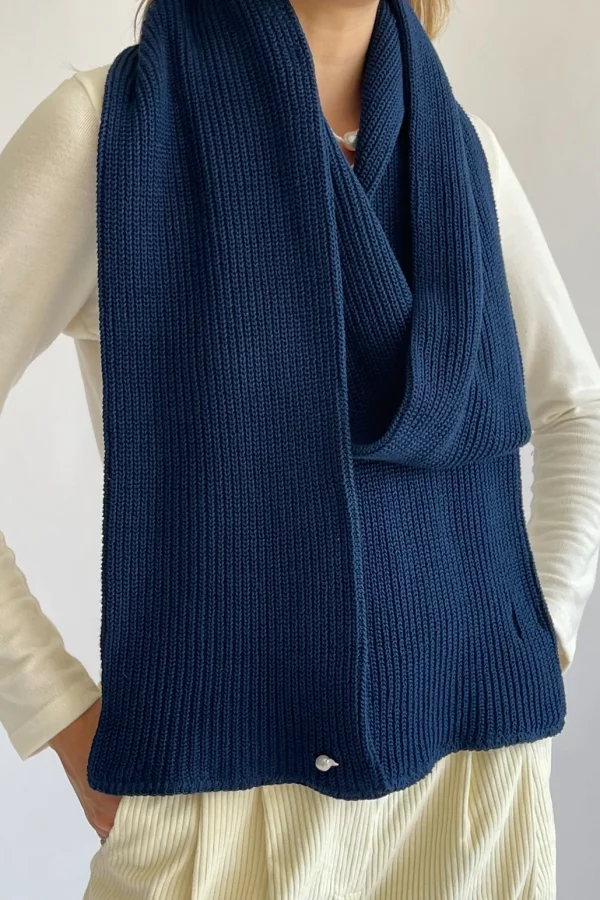 Pearl Scarf in NAvy