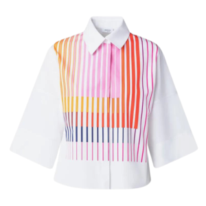 Akris striped poplin blouse