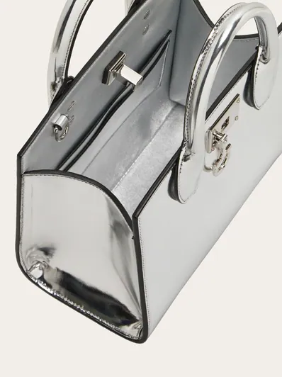 Studio Box Bag in Silver