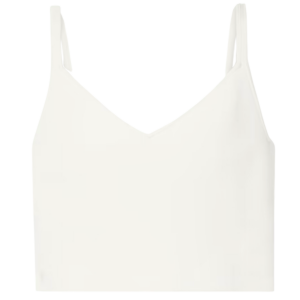 Cropped Scoop Neck Tank Ivory