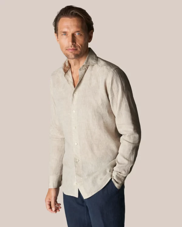 Linen Shirt in Brown