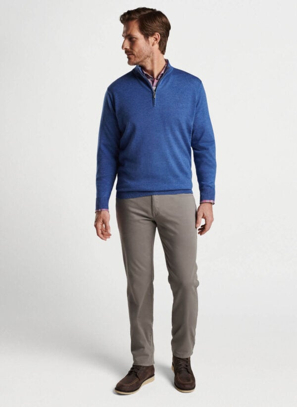 This Autumn Crest sweater highlights a signature seasonal blend of Merino wool and lyocell. Incredibly soft and breathable, this unique composition is designed to maintain its shape after each wear. Offered in a variety of colors for your weekday and weekend wardrobe.