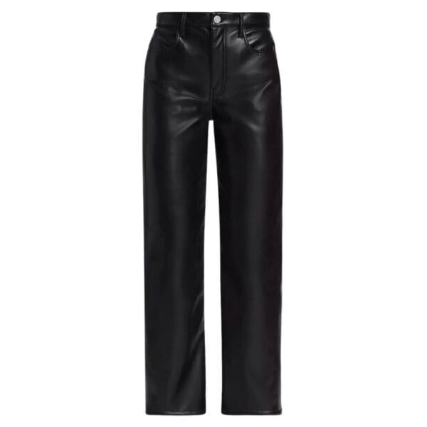 Bestselling Le Jane in a flattering cropped length. This ultra-high-rise pant is fitted through the hips, slightly relaxed at the thigh, and straight through the legs. Crafted from a soft recycled leather blend with luxurious sheen.