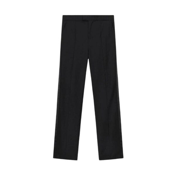 The Carnaby Tuxedo Pant is a straight-leg trouser with classic contrasting satin side trim. 