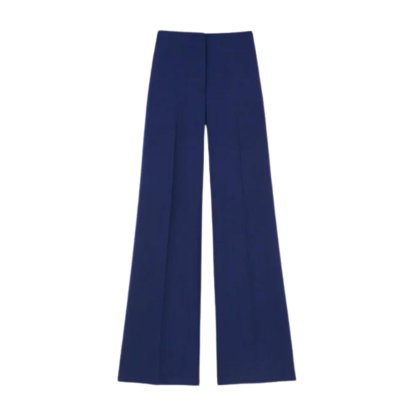Modern proportions and the House's uniform codes merge in the Thames pant, expertly cut with an elongating wide leg in double face wool—a responsibly-sourced Italian fabric infused with stretch for exceptional wear. This polished pair is impeccably tailored with a waist-defining high rise and features a notched waistband and back buckle tab.