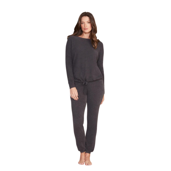 Fall in love with the relaxed style of Barefoot Dreams CozyChic Ultra Lite Slouchy Pullover, which features a slightly scooped neckline, drop shoulders, and an adjustable drawstring at the waist to customize the perfect fit for you. Available in soothing hues inspired by the California coast. Pair with Barefoot Dreams CozyChic Ultra Lite Lounge Pant for a complimentary look. Model is 5'10" and is wearing a size S. 71% Nylon, 29% Viscose. Machine wash cold in the gentle cycle. Lay flat to dry or tumble dry low. Steam or cool iron if necessary. For best care, do not use bleach, dryer sheets, or fabric softener.