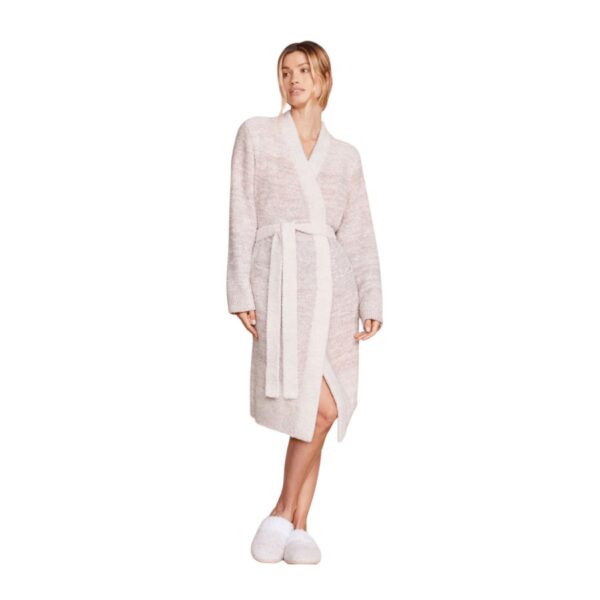 This robe stands out from the rest with a unique double-placket detailing and a decorative longhorn skull motif. Made with soft CozyChic® fabric for a cozy feel, it features front patch pockets, ribbed sleeve and bottom openings. Tie it at the waist for a casual yet stylish look. Model is 5'7" and is wearing a size S. 100% Polyester Microfiber. Machine wash cold in the gentle cycle. Lay flat to dry or tumble dry low. Steam or cool iron if necessary. For best care, do not use bleach, dryer sheets, or fabric softener.
