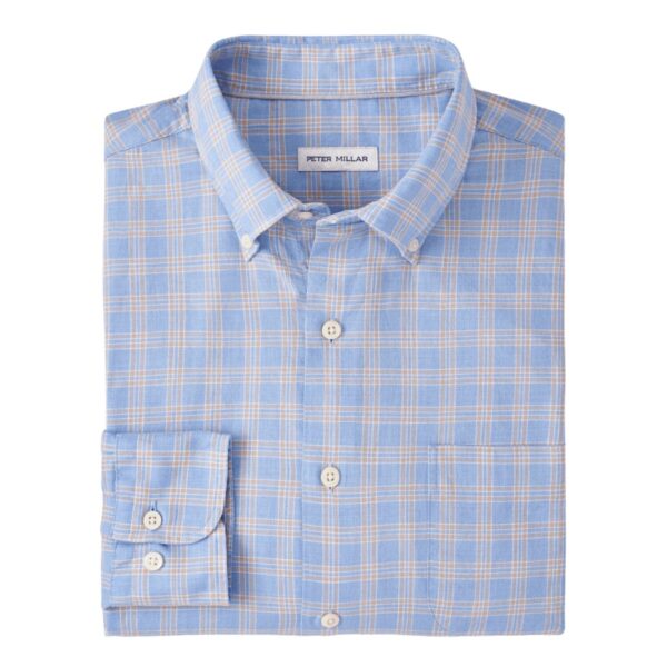 Men's 100% cotton sport shirt. Classic Fit. Button-down collar, French placket, double-button barrel cuffs. Machine wash cold with like colors. Lay flat to dry or dry clean. Imported.