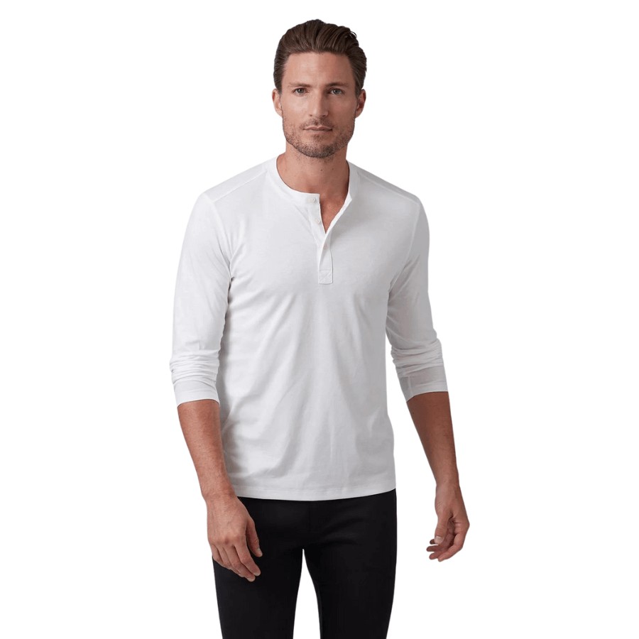 Men's Standard Fit Long-Sleeve Henley Shirt