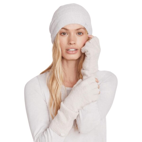 Wear alone or add another layer of warmth under your sleeves with these Fingerless Gloves. Available in three neutral colorways that perfectly coordinate with Barefoot Dreams CozyChic Lite beanies and scarves. 75% Nylon, 25% Rayon. Machine wash cold in the gentle cycle. Lay flat to dry or tumble dry low. Steam or cool iron if necessary. For best care, do not use bleach, dryer sheets, or fabric softener.
