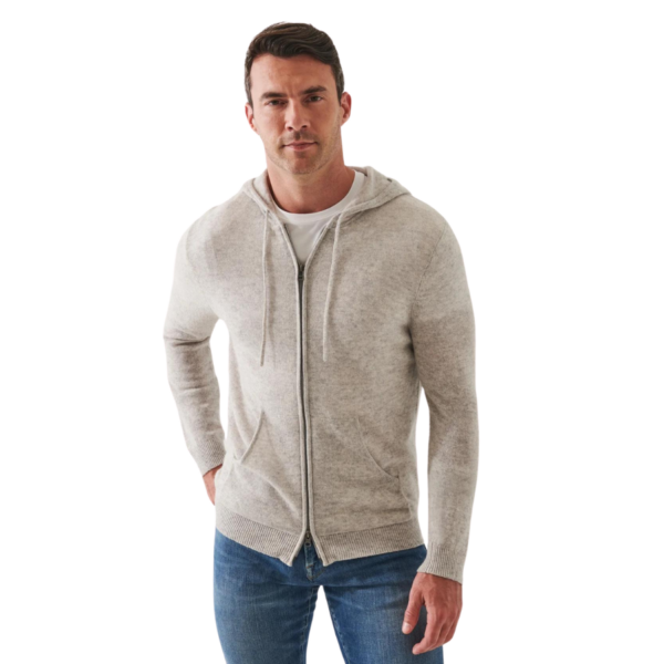 100% Cashmere. Hooded. Two-way zip fastening.  Dry clean only.  Fits true to size.  Designed for a regular fit.  Lightweight stretch fabric.