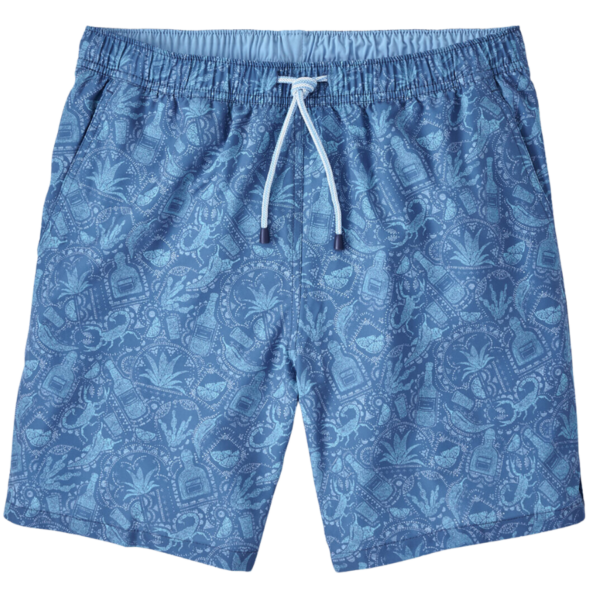 These swim trunks are a must-have for the beach or the pool. Each one-of-a-kind print is exclusively hand-designed in our creative studio. These trunks feature a custom mezcal-themed print. A quick-drying four-way stretch fabric, fine mesh liner, and tagless construction provide all-day comfort. Offered in a 7" inseam. Men's 88% polyester / 12% spandex swim trunk with mesh liner. Classic Fit. Ships with a Peter Millar can caddie and a waterproof phone sleeve. 7" inseam. Four-way stretch, quick-drying, and easy-care. Machine wash cold with like colors; tumble dry low. Do not iron. Do not dry clean. Imported.